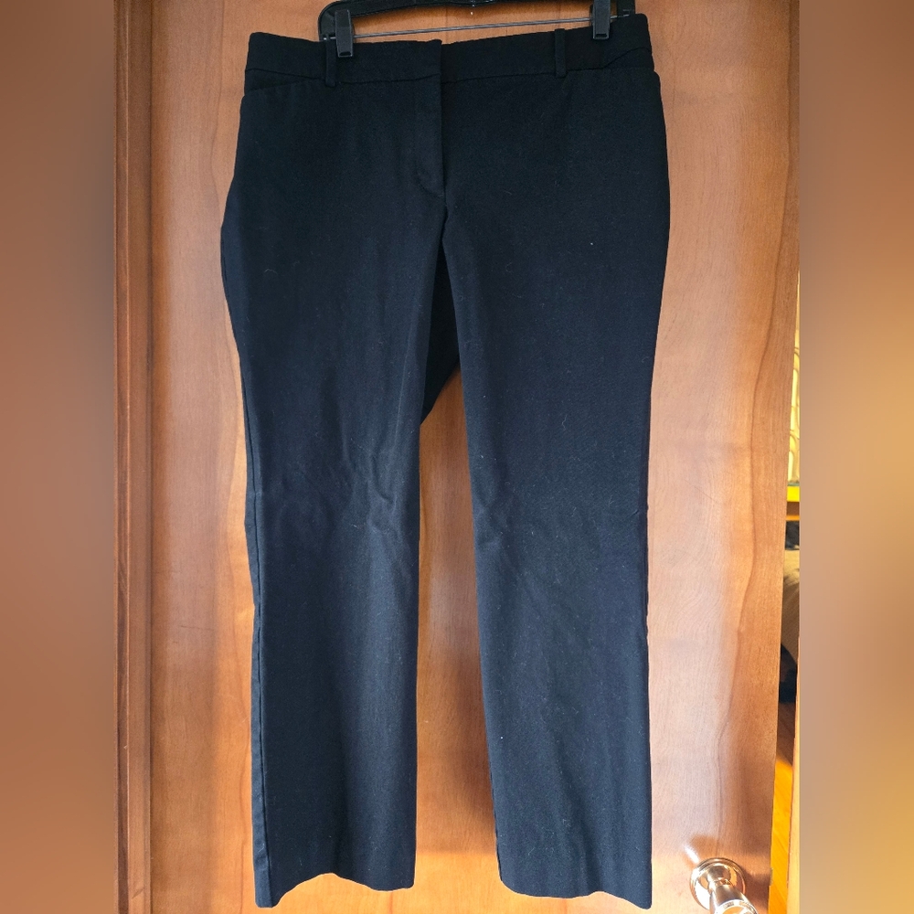 Black Ann Taylor Petite Curvy Dress Pants